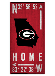 Georgia Bulldogs Coordinate 6x12 Sign