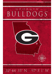 Georgia Bulldogs Coordinates 17x26