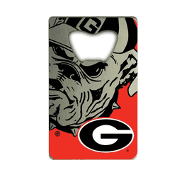 Georgia Bulldogs Credit Card Style Bottle Opener - 2 x 3.25