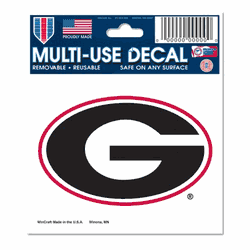 Georgia Bulldogs Decal 3x4 Multi Use