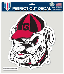 Georgia Bulldogs Decal 8x8 Die Cut Color - Bulldog Logo