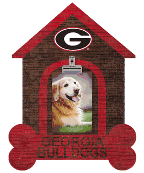 Georgia Bulldogs Dog Bone House Clip Frame