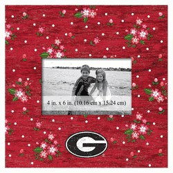 Georgia Bulldogs Floral 10x10 Frame