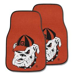Georgia Bulldogs Front Carpet Car Mat Set - 2 Pieces