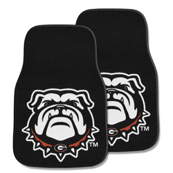 Georgia Bulldogs Front Carpet Car Mat Set - 2 Pieces