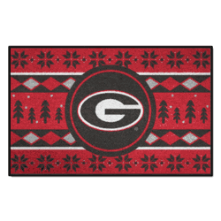 Georgia Bulldogs Holiday Sweater Starter Mat Accent Rug - 19in. x 30in.