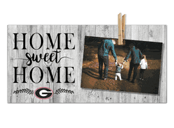 Georgia Bulldogs Home Sweet Home Clothespin 6x12