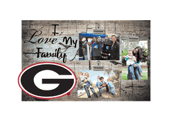 Georgia Bulldogs I Love my Family Clip Frame