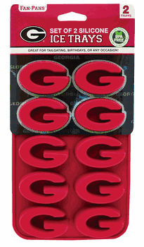 Georgia Bulldogs Ice Trays 2-Pack