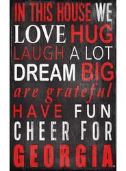 Georgia Bulldogs In This House Sign