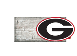 Georgia Bulldogs Key Holder 6x12