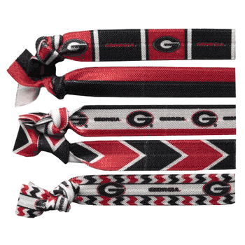 Georgia Bulldogs Knotted Hair Tie