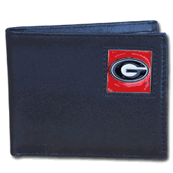 Georgia Bulldogs Leather Bi-fold Wallet