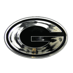 Georgia Bulldogs Molded Chrome Plastic Emblem