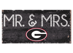 Georgia Bulldogs Mr & Mrs Sign