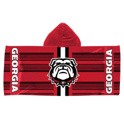 Georgia Bulldogs NCAA Blockade Youth Hooded Towel 22x51 inches