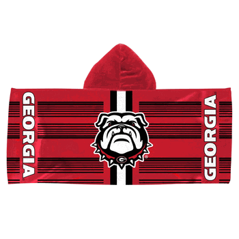 Georgia Bulldogs NCAA Blockade Youth Hooded Towel 22x51 inches