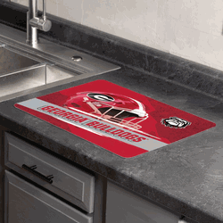 Georgia Bulldogs NCAA Concrete Dish Drying Pad 15x20 inches