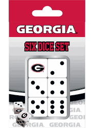 Georgia Bulldogs NCAA Dice Set