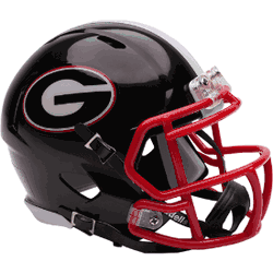 Georgia Bulldogs NCAA Mini Speed Football Helmet Black