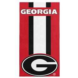 Georgia Bulldogs NCAA Zone Read Beach Towel 30 x 60 inches