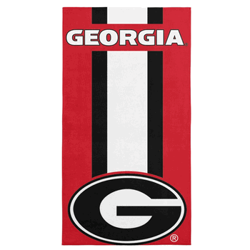 Georgia Bulldogs NCAA Zone Read Beach Towel 30 x 60 inches
