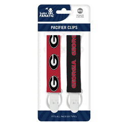 Georgia Bulldogs Pacifier Clips