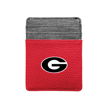 Georgia Bulldogs Pebble Front Pocket Wallet Light Red