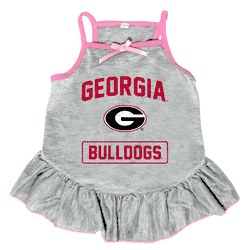 Georgia Bulldogs Pet Dress Grey Type XLarge