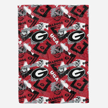 Georgia Bulldogs Plush Throw 50x70