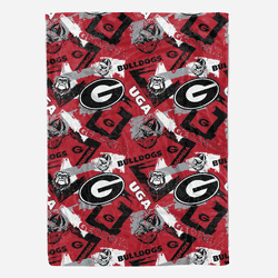 Georgia Bulldogs Plush Throw 50x70
