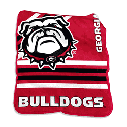 Georgia Bulldogs Raschel Throw