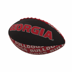 Georgia Bulldogs Repeating Mini-Size Rubber Football