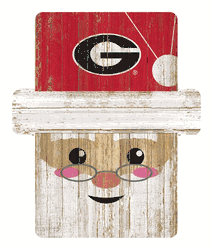 Georgia Bulldogs Santa Ornament