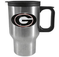 Georgia Bulldogs Sculpted Travel Mug, 14 oz