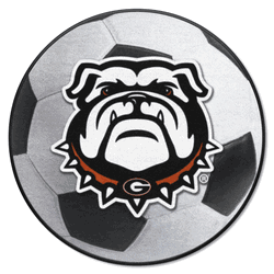 Georgia Bulldogs Soccer Ball Rug - 27in. Diameter