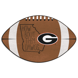Georgia Bulldogs Southern Style Football Rug - 20.5in. x 32.5in.