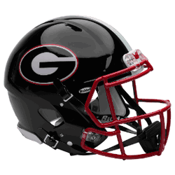 Georgia Bulldogs Speed Full Size Authentic Football Helmet Black