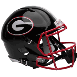 Georgia Bulldogs Speed Full Size Replica Football Helmet Black