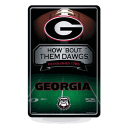 Georgia Bulldogs Standard 11" x 17" Home Decor Sign