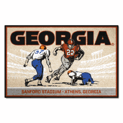 Georgia Bulldogs Starter Mat Accent Rug - 19in. x 30in. Ticket Stub Starter Mat