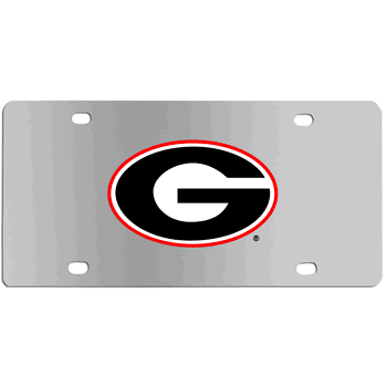 Georgia Bulldogs Steel License Plate Wall Plaque