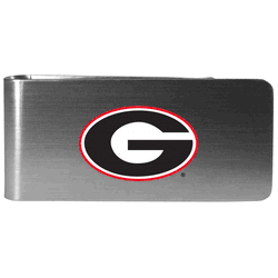 Georgia Bulldogs Steel Money Clip, Logo