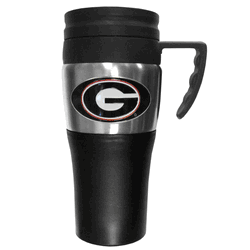 Georgia Bulldogs Steel Travel Mug w/Handle