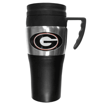Georgia Bulldogs Steel Travel Mug w/Handle