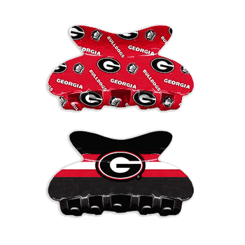 Georgia Bulldogs Team Hair Claw Set