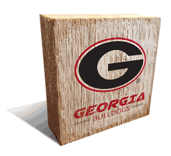 Georgia Bulldogs Team Logo Block 6X6