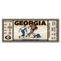 Georgia Bulldogs Ticket Runner Rug - 30in. x 72in.