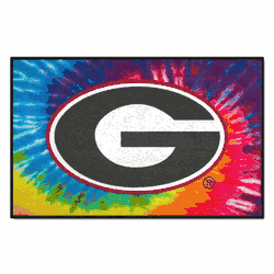 Georgia Bulldogs Tie Dye Starter Mat Accent Rug - 19in. x 30in.