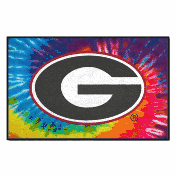 Georgia Bulldogs Tie Dye Starter Mat Accent Rug - 19in. x 30in.